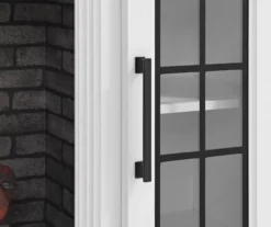 60" White 2-Door Electric Fireplace Console -Best Furniture Store 810618088 A8 1