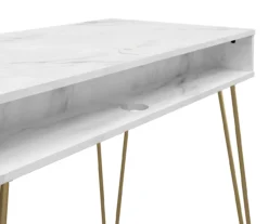 Novogratz Athena Faux Marble 2-Cubby Computer Desk -Best Furniture Store 810618403 5