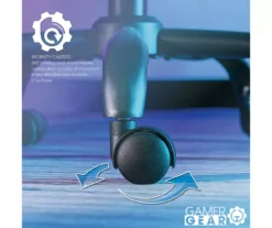 White & Black Faux Leather Gaming Chair -Best Furniture Store 810618952 A0 7