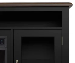 59.5" Black CoolGlow Electric Fireplace & Fan Console -Best Furniture Store 810620259 A8 2