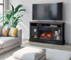 59.5" Black CoolGlow Electric Fireplace & Fan Console -Best Furniture Store 810620259 B0 2