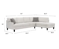Broyhill Fresno Cream Sectional -Best Furniture Store 810620600 810620622 A6 1