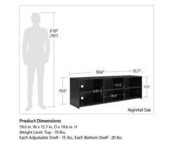 60" Capstan Black Oak TV Stand 16 60" Capstan Black Oak TV Stand -Best Furniture Store 810621023 A0 5