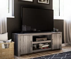 60" Aldridge Gray Oak TV Stand -Best Furniture Store 810621024 A0 2