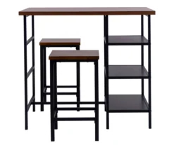Walnut 3-Piece Pub Dining Set -Best Furniture Store 810641657 A0 1