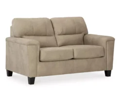Tishen Pebble Sand Faux Leather Loveseat 10 Tishen Pebble Sand Faux Leather Loveseat -Best Furniture Store 810669862 A1 1