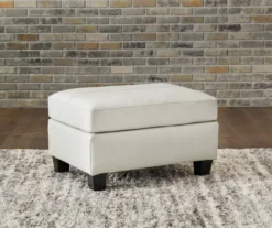 Signature Design By Ashley Genoa Leather Ottoman -Best Furniture Store 810697951 A0 2