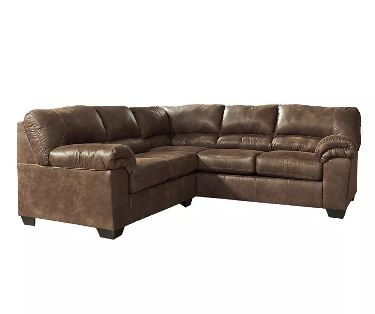 Signature Design By Ashley Bladen Coffee 2-Piece Faux Leather Sectional With Left-Facing Loveseat 1 Signature Design By Ashley Bladen Coffee 2-Piece Faux Leather Sectional With Left-Facing Loveseat