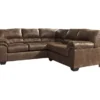 Signature Design By Ashley Bladen Coffee 2-Piece Faux Leather Sectional With Right-Facing Loveseat