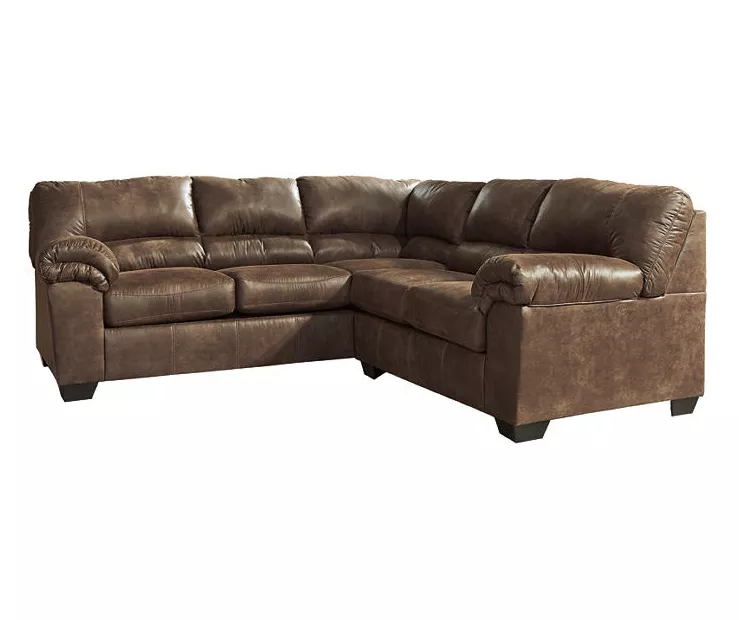 Signature Design By Ashley Bladen Coffee 2-Piece Faux Leather Sectional With Right-Facing Loveseat 1 Signature Design By Ashley Bladen Coffee 2-Piece Faux Leather Sectional With Right-Facing Loveseat