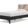 Signature Design By Ashley Piperton Black Twin Panel Platform Bed