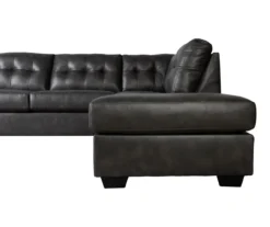 Signature Design By Ashley Battstone Steel Faux Leather Sectional -Best Furniture Store combo920007 4