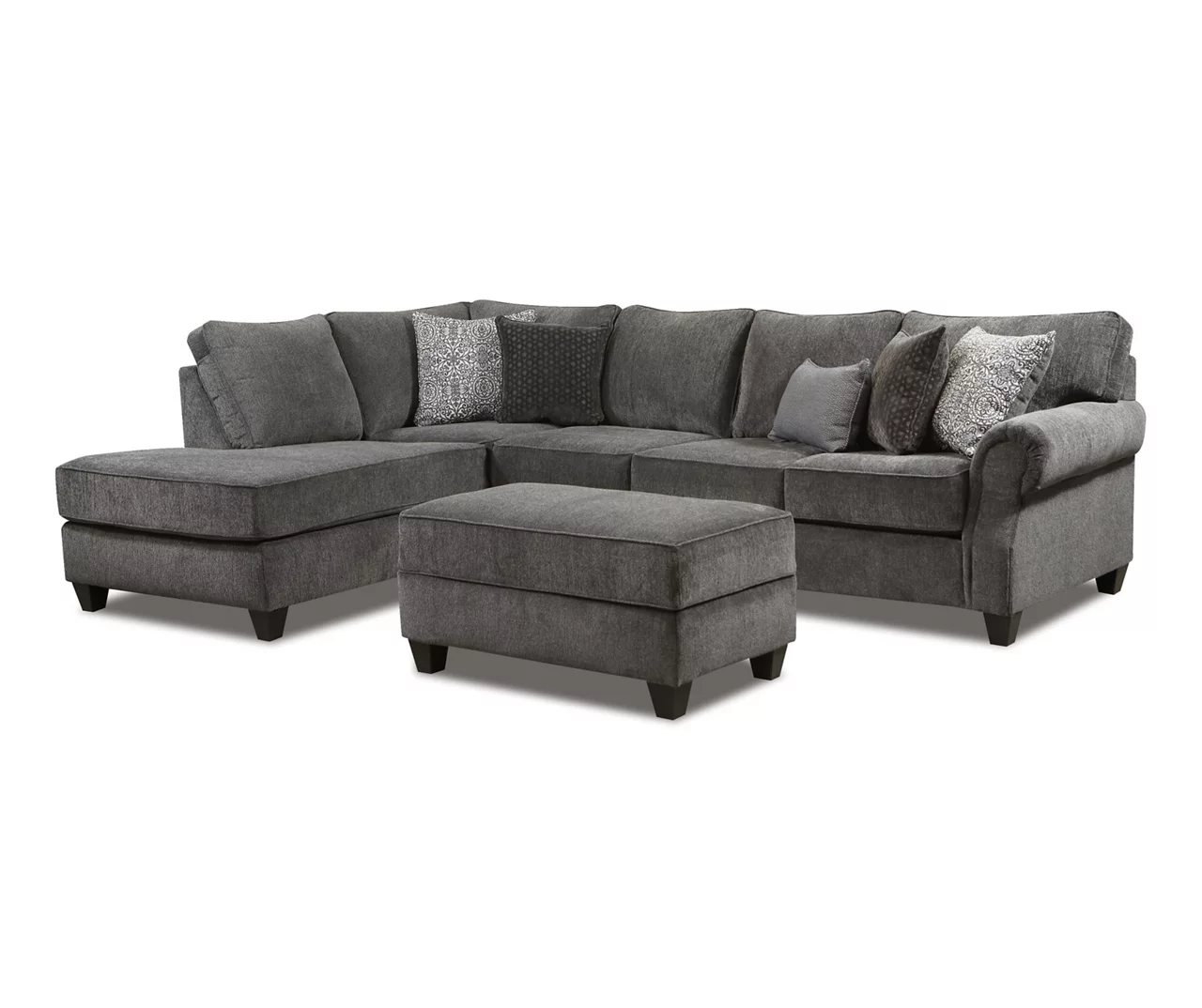 Broyhill Tripoli Slate Sectional & Ottoman Set 1 Broyhill Tripoli Slate Sectional & Ottoman Set