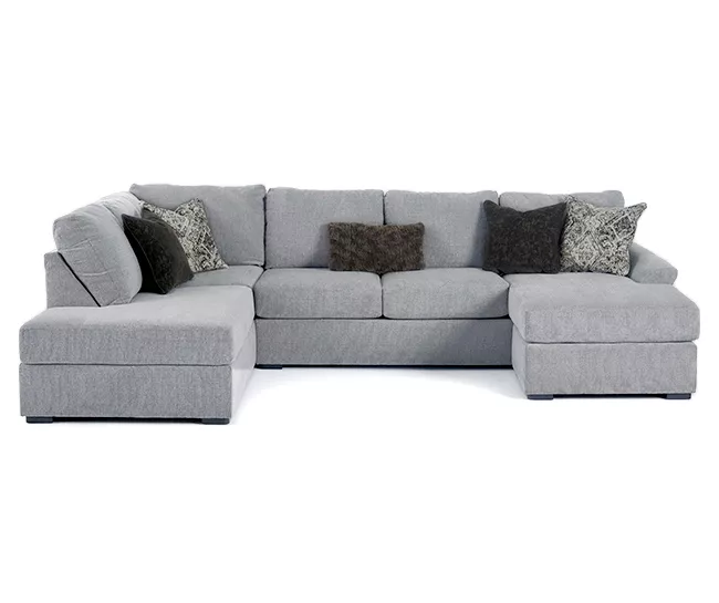 Broyhill Parkdale Dove Sectional & Ottoman Set 2 Broyhill Parkdale Dove Sectional & Ottoman Set - Image 2